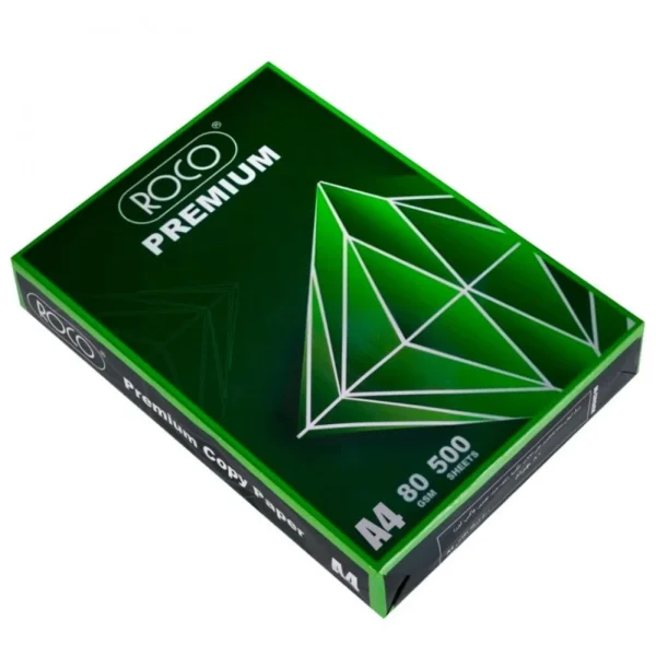 روكو | شدة ورق تصوير A4 ممتاز | ابيض | 500 ورقة | RCA4