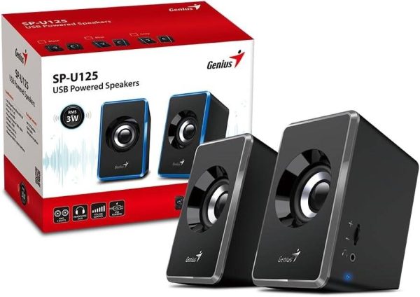 مكبرات صوت ستيريو Genius SP U125 مزودة بمنفذ USB