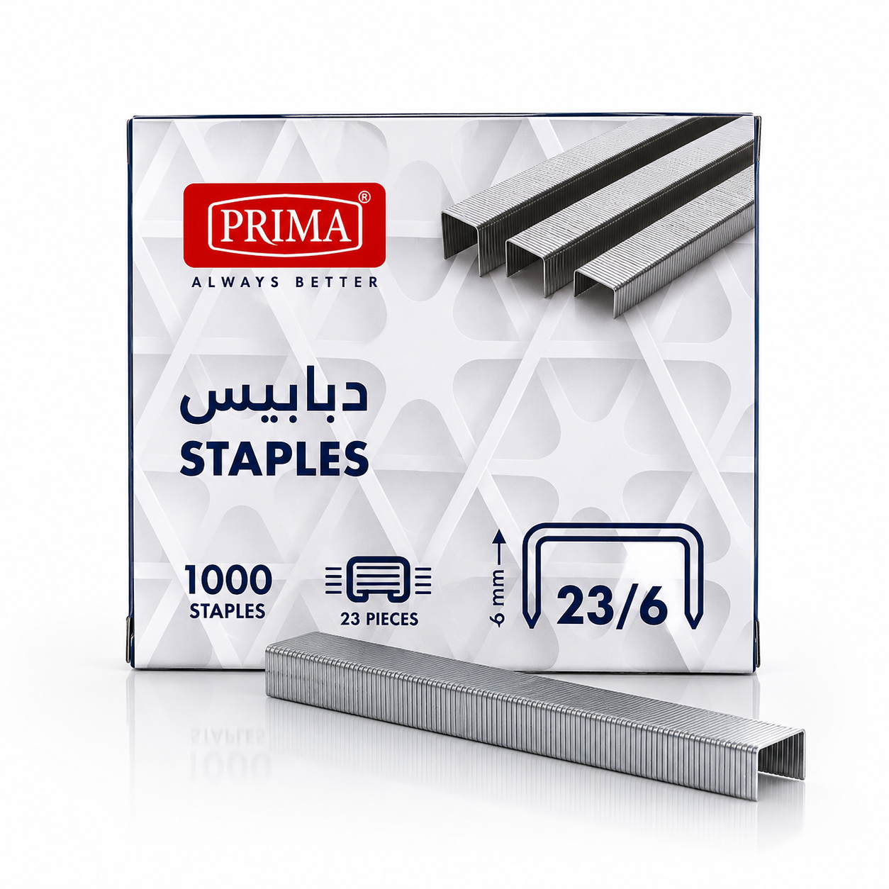 دبابيس حائط بريما 23/6 1000 قطعة
