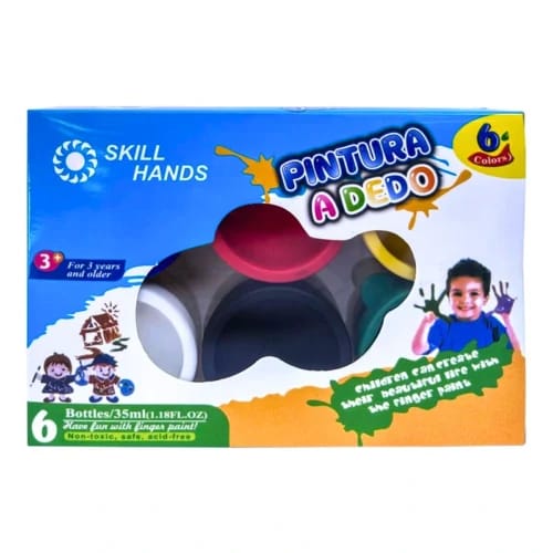 ألوان أصابع للأطفال 6 لون